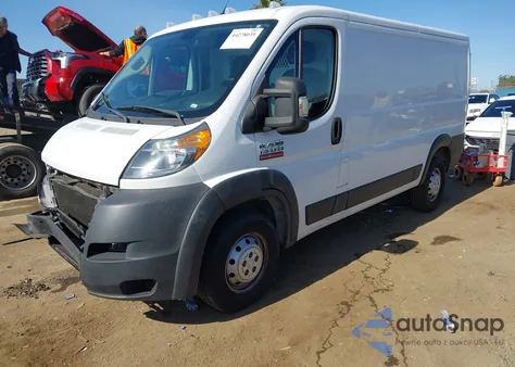 2019 Ram Promaster 1500 Low Roof 136 Wb z USA, uszkodzony, nr VIN 3C6TRVAG6KE502931